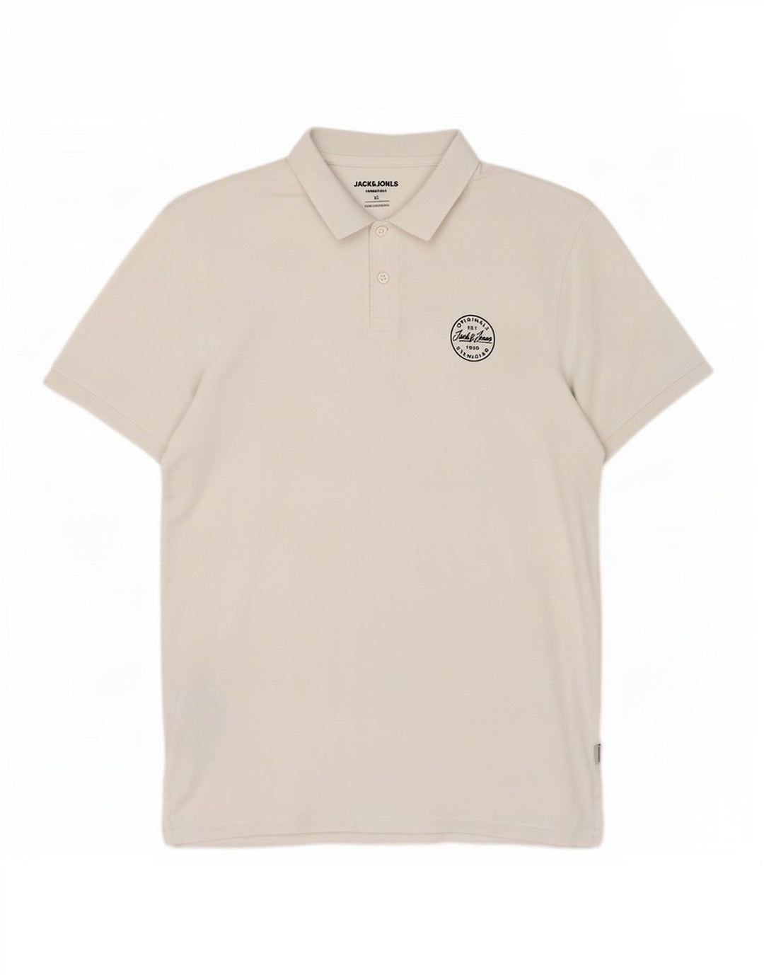 Jack & Jones herre poloshirt XL hvid bomuld