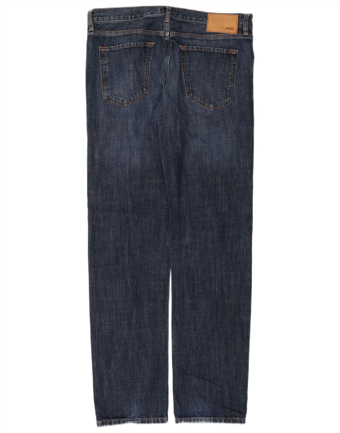 Hugo Boss Straight Jeans til mænd W34 L34 Blå Bomuld