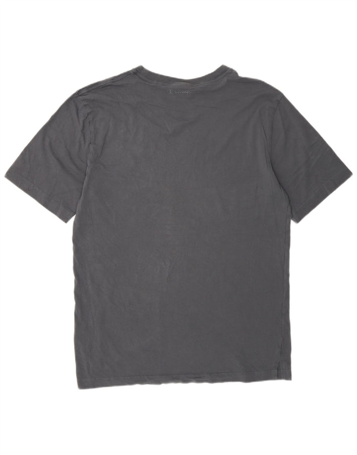 Champion Herre Regular T-Shirt Top Stor Grå Bomuld