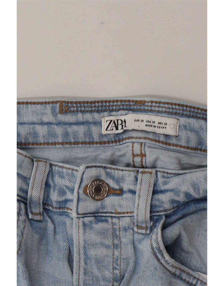 Zara Herre Distressed Slim Jeans EU 38 Small W30 L27 Blue
