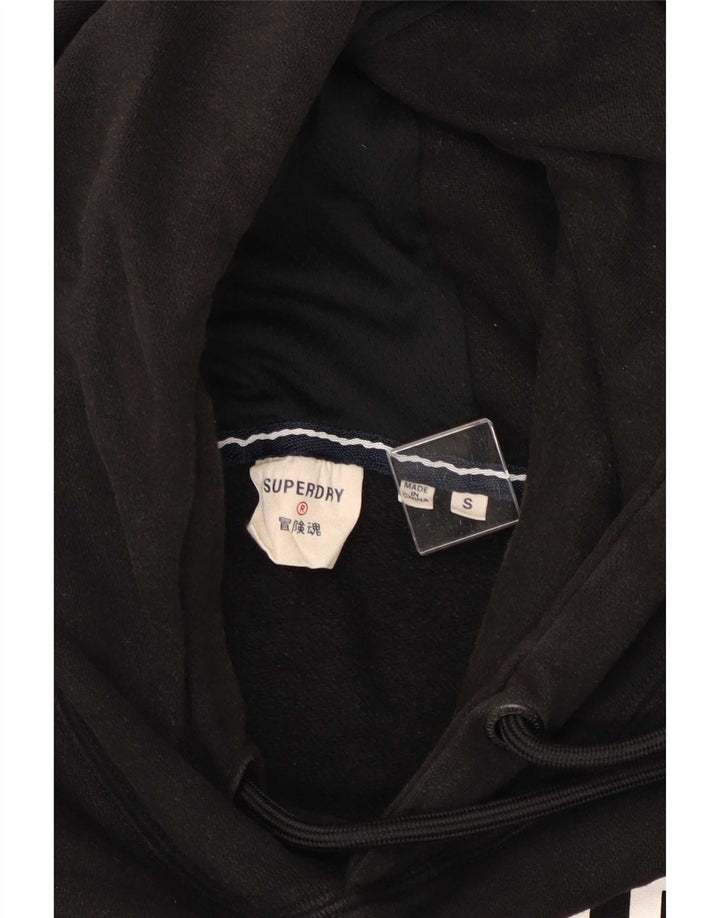 Superdry Grafisk hættetrøje til mænd, lille sort