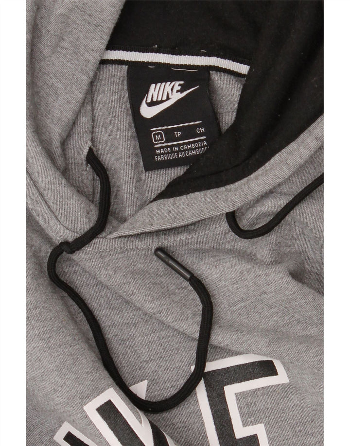 Nike grafisk hættetrøje til mænd mellemgrå farveblok