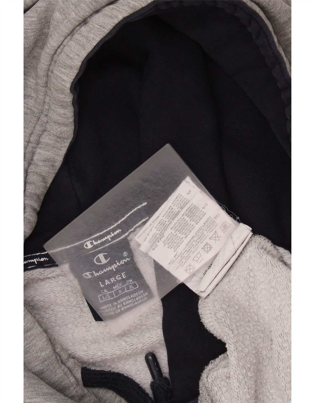 Champion Herre hættetrøje Jumper Large Grå Bomuld