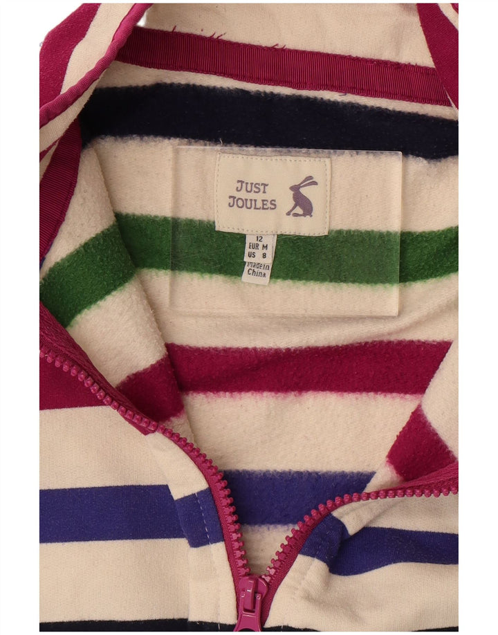 JOULES Dame Sweatshirt Jumper UK 12 Medium Flerfarvet Stribet