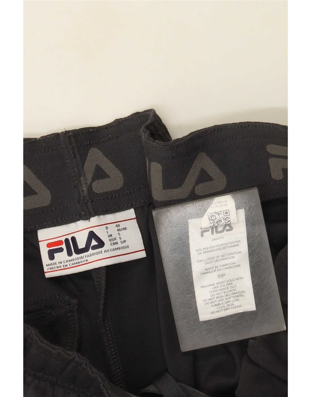 Fila Træningsdragtsbukser til mænd Små grå polyester