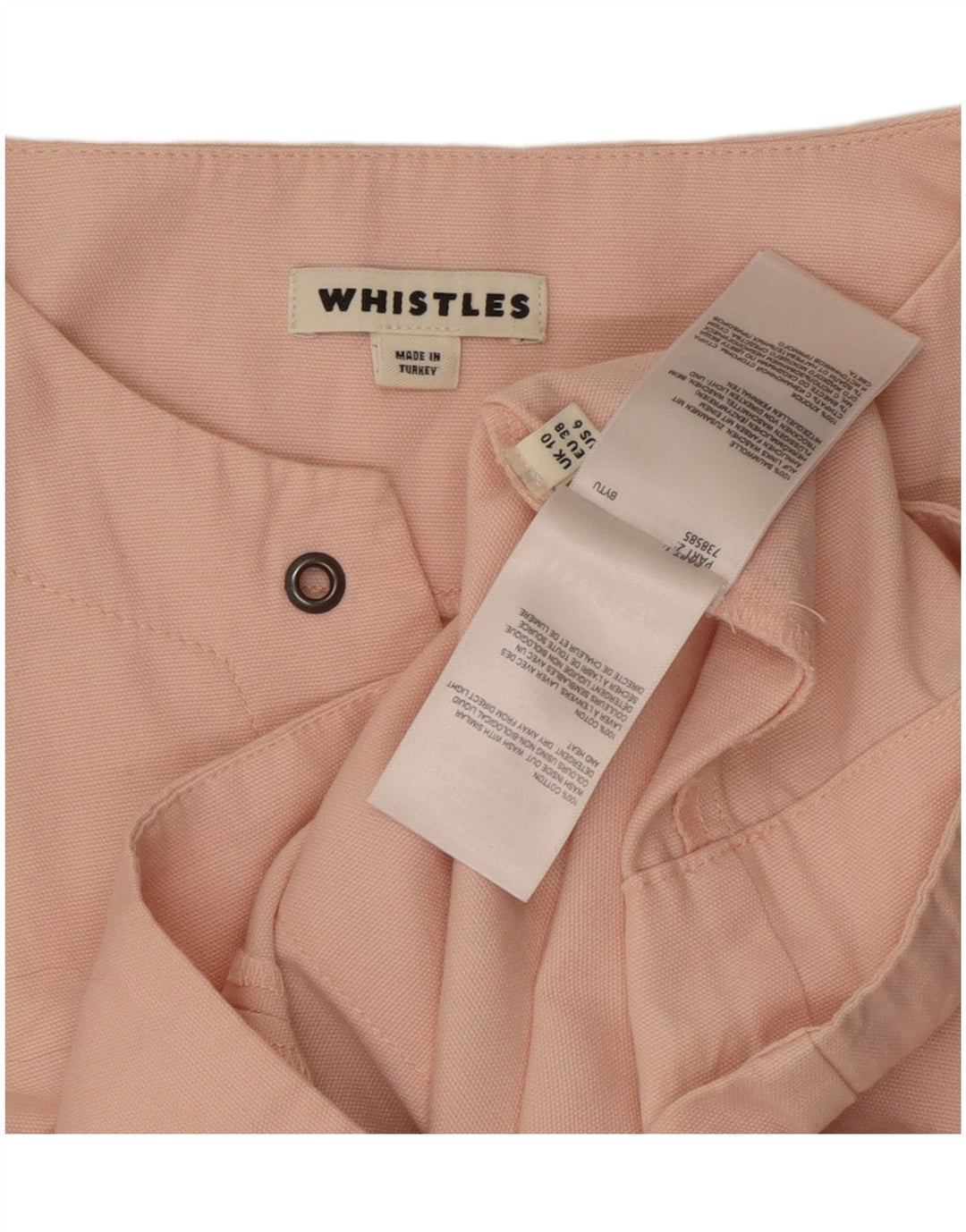 Whistles Womens Shift Dress UK 10 Small Pink Bomuld