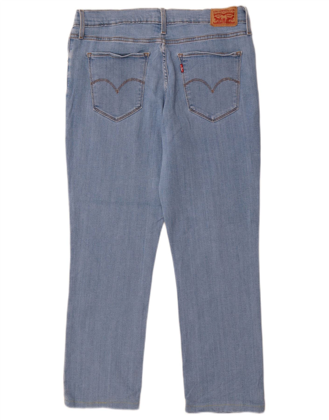LEVI'S Womens 724 High Rise Straight Jeans W32 L26 Blue Cotton