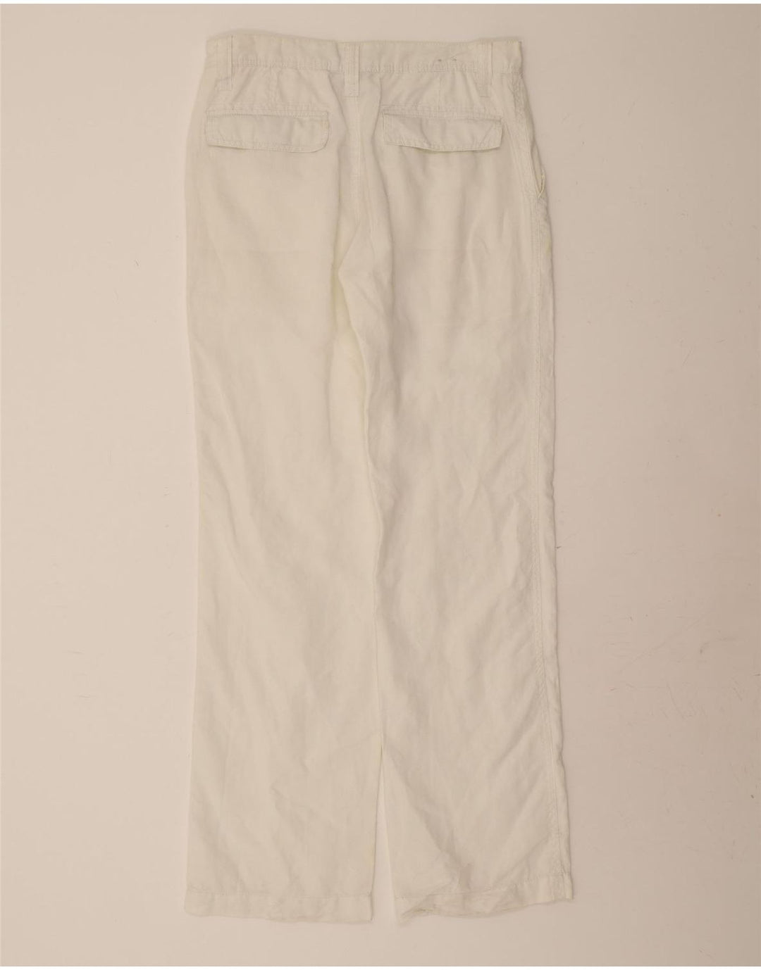 CELIO Womens Straight Chino Trousers EU 40 Medium W32 L34 White Vintage Celio and Second-Hand Celio from Messina Hembry 