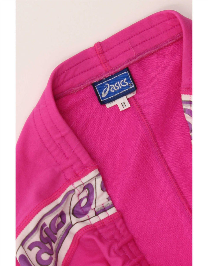 Asics Graphic Tracksuit Bukser til kvinder UK 12 Medium Pink Colourblock