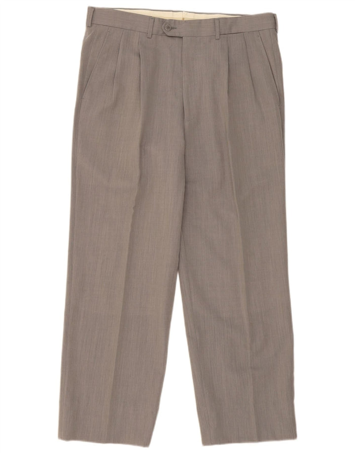 Trussardi Herre Pegged Suit Bukser IT 50 Large W36 L28 Grå