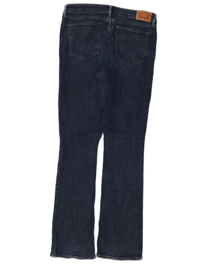 Levi's Dame 715 Bootcut Jeans W32 L32 Marineblå Bomuld