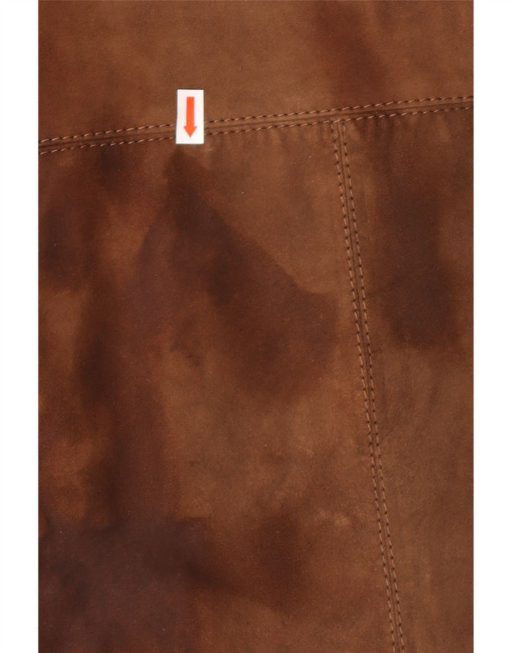 STRONG & FISHER LTD Vintage ruskindsfrakke til kvinder UK 18 XL Brun Klassisk