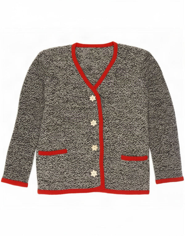 Vintage dame cardigan sweater UK 16 Large Grå