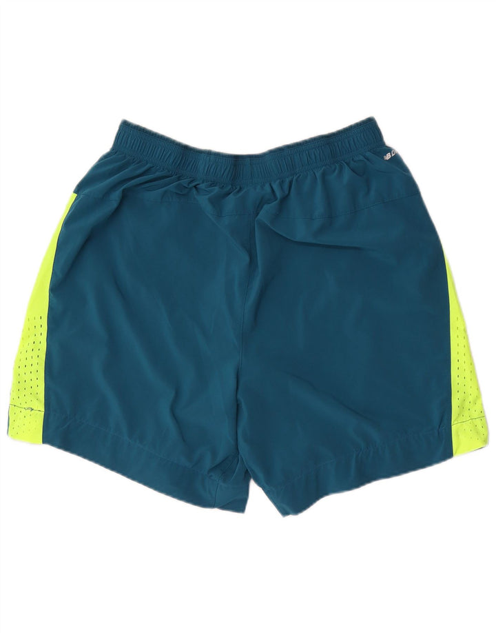 New Balance Sportsshorts til mænd Large Blue Colourblock