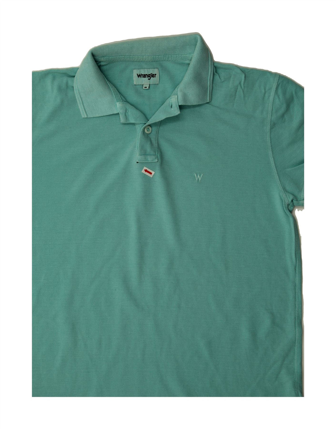 WRANGLER Mens Polo Shirt Medium Turquoise Cotton Vintage Wrangler and Second-Hand Wrangler from Messina Hembry 