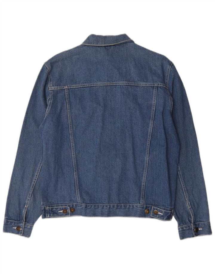 Denim Style Herre Denimjakke EU 50 Stor Blå Bomuld
