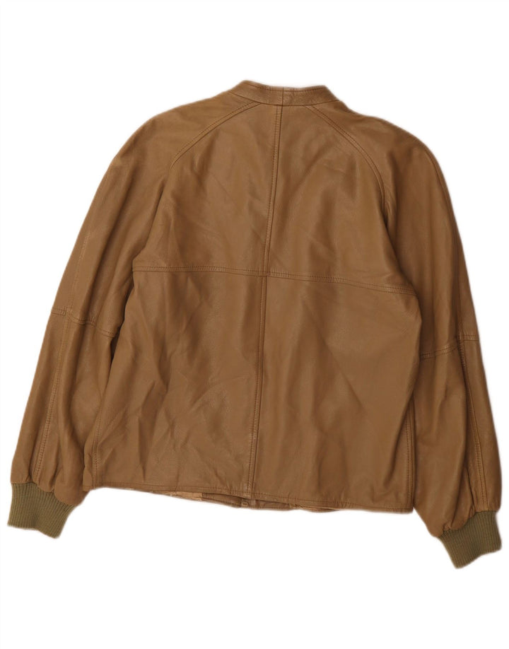 Marpel Dame Læderjakke IT 44 Medium Brun