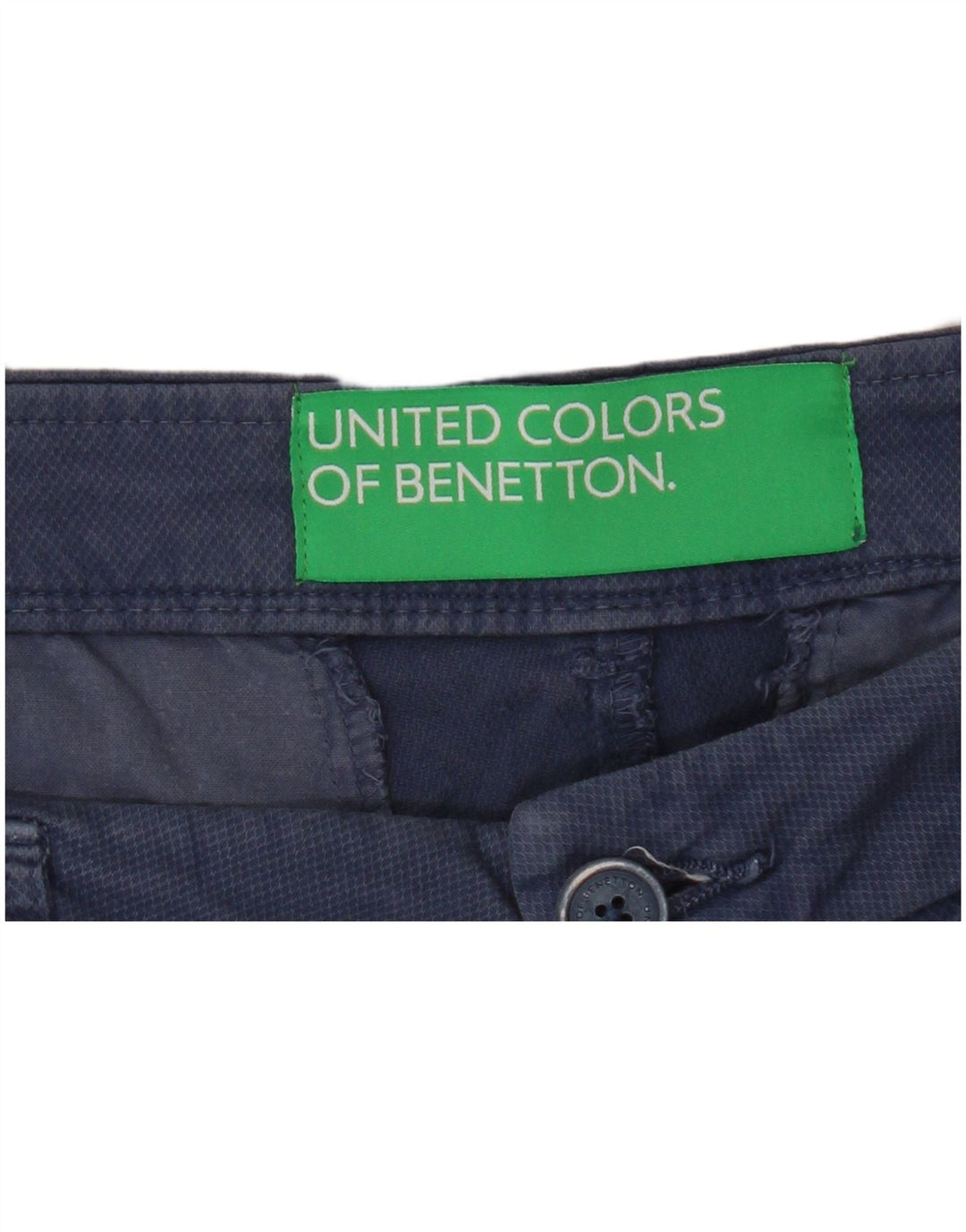 Benetton lige cropped bukser til kvinder W33 L25 blå