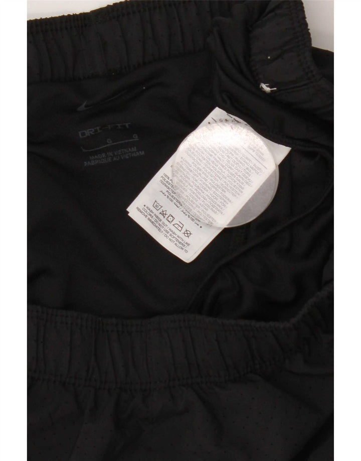 Nike Dame Dri Fit Sport Shorts UK 16 Large Black Polyester