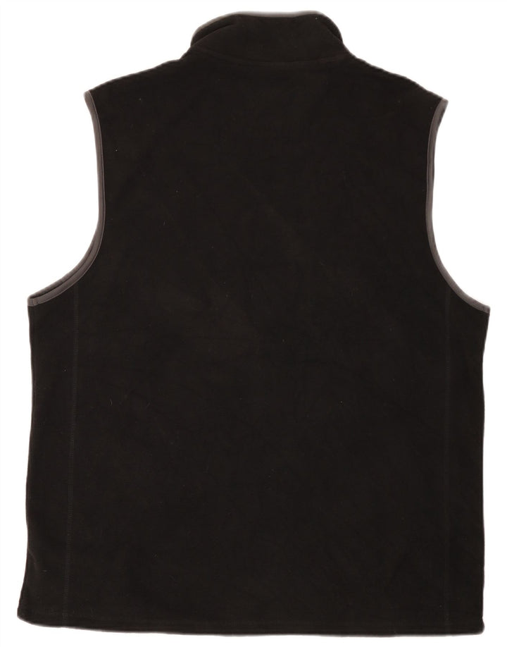 Marks & Spencer Herre Fleece Gilet UK 40 Large Black Polyester