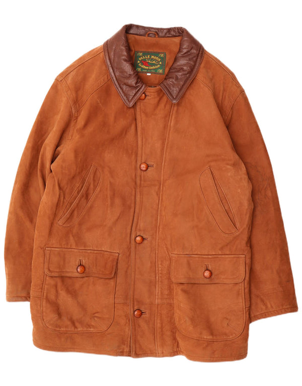 Pelle Moda Herre Læderjakke IT 52 XL Brun