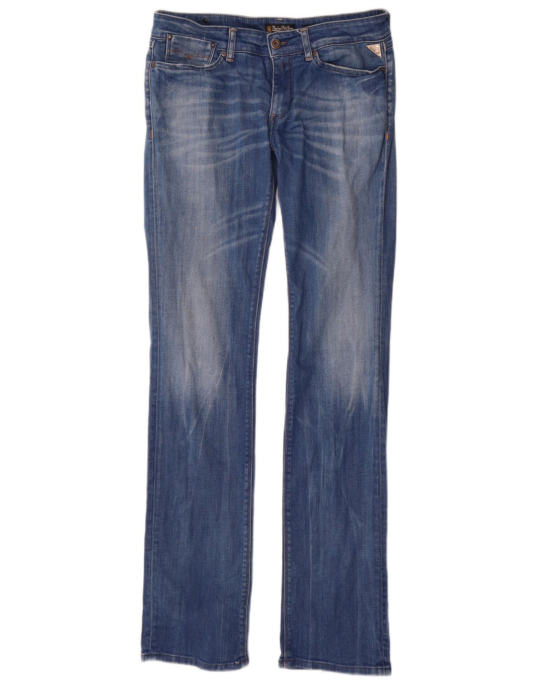 Replay Dame Slim Jeans W30 L34 Blå Bomuld