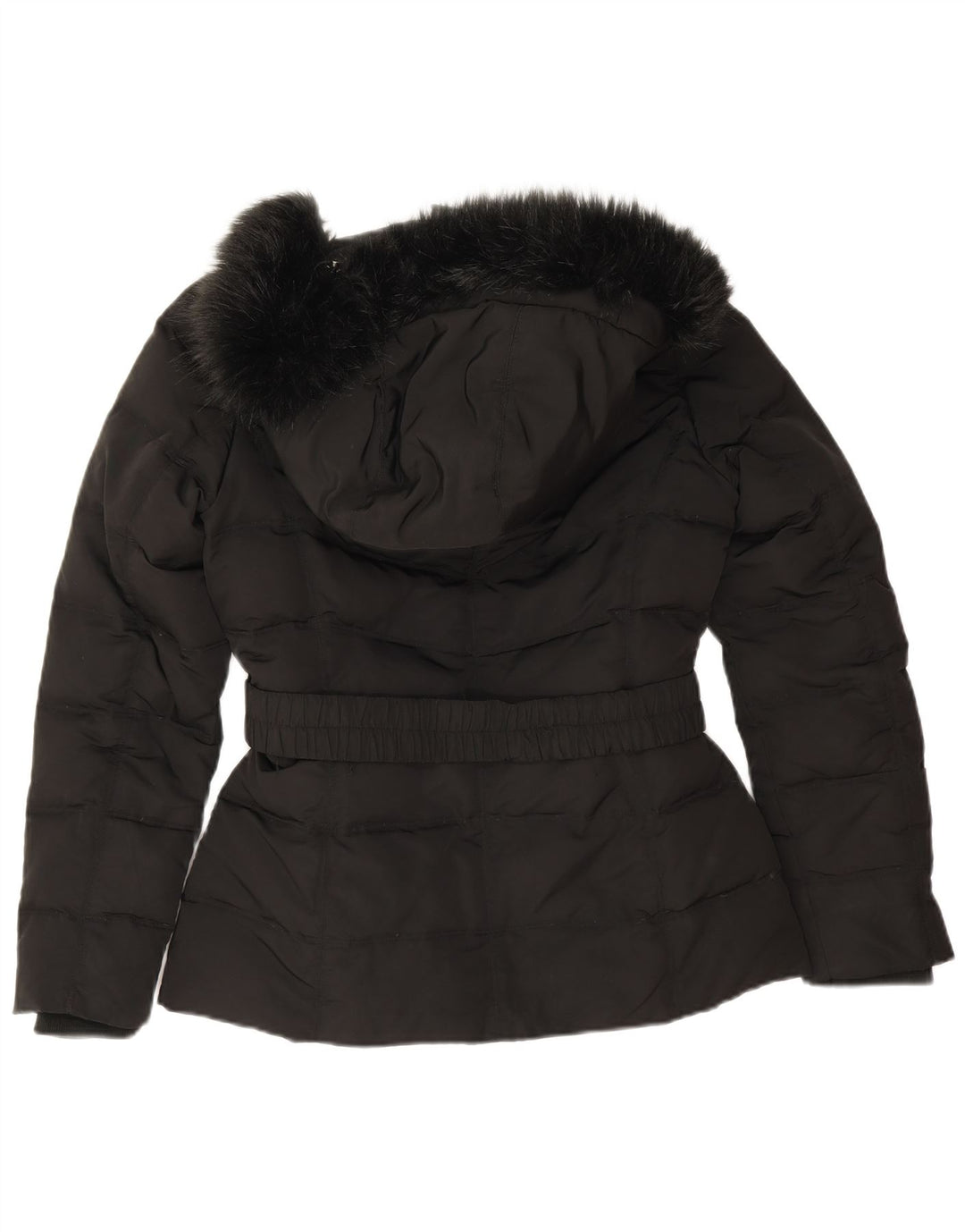 Esprit Dame Hætte Oversized Polstret Jakke UK 10 Small Black Polyester