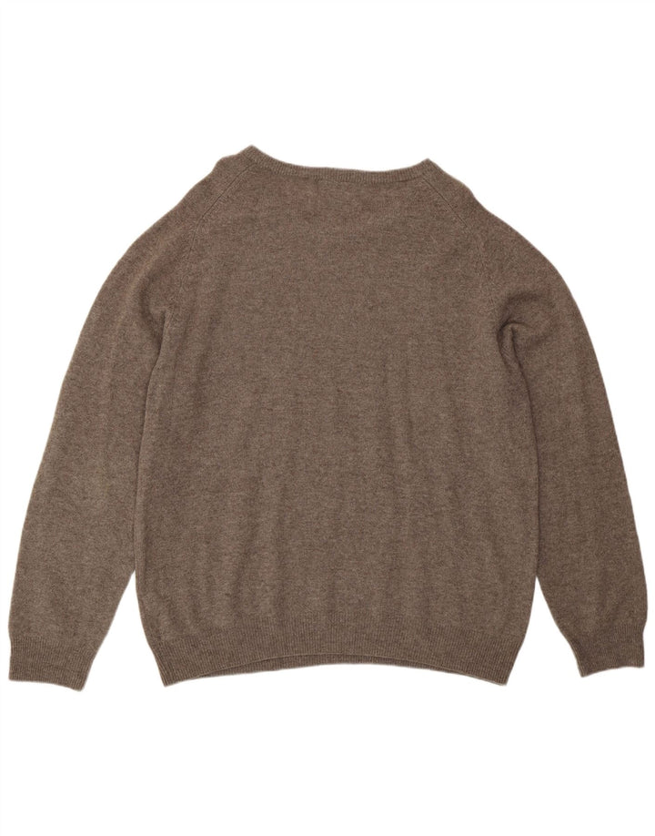 Marks & Spencer Herre sweater med rund hals XL Grå lammeuld