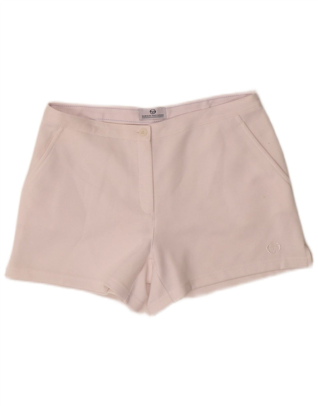 Sergio Tacchini Shorts til kvinder Medium W30 Hvid polyester