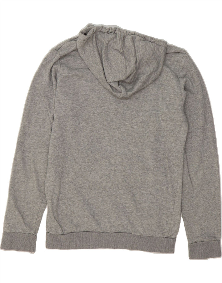 ADIDAS Mens Graphic Hoodie Jumper Small Grey Cotton Vintage Adidas and Second-Hand Adidas from Messina Hembry 
