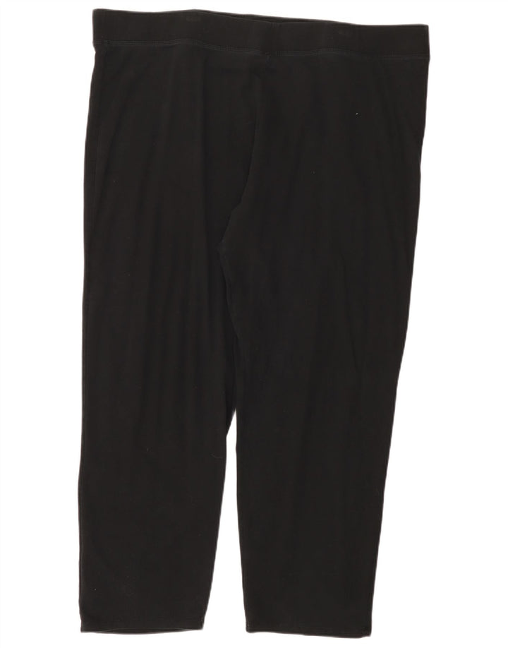 Zara Dame Leggings UK 24 4XL Sort Bomuld