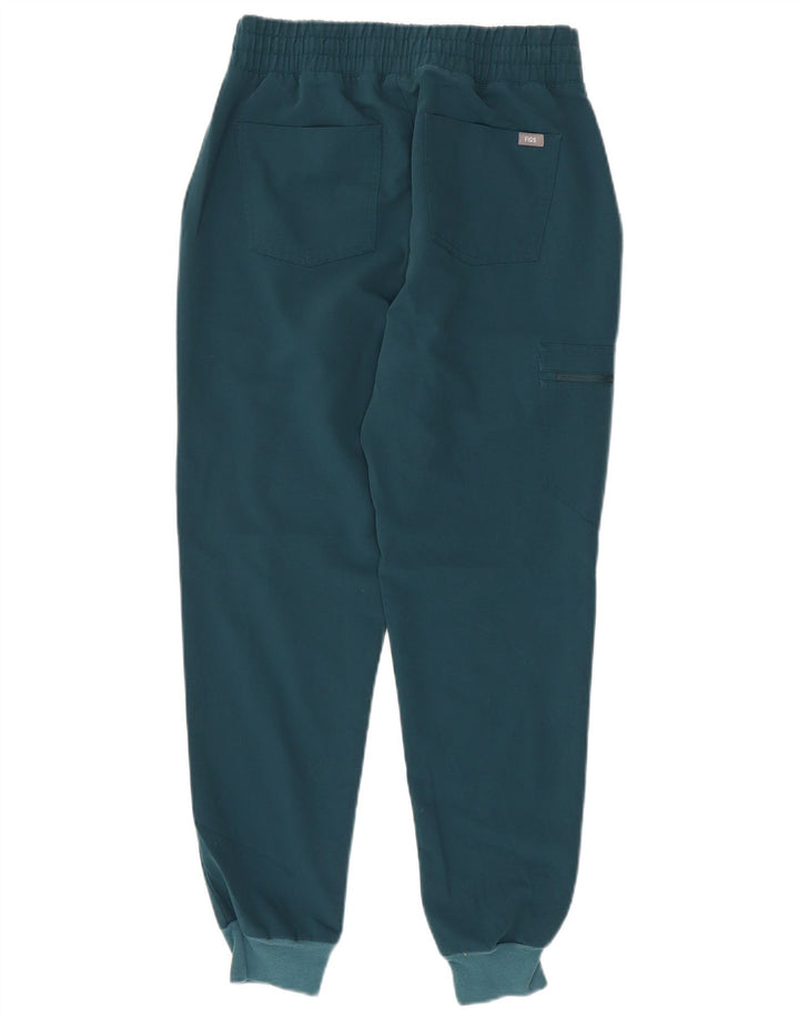 FIGS Dame Cargo træningsdragt Bukser Joggers UK 10 Small Green Polyester
