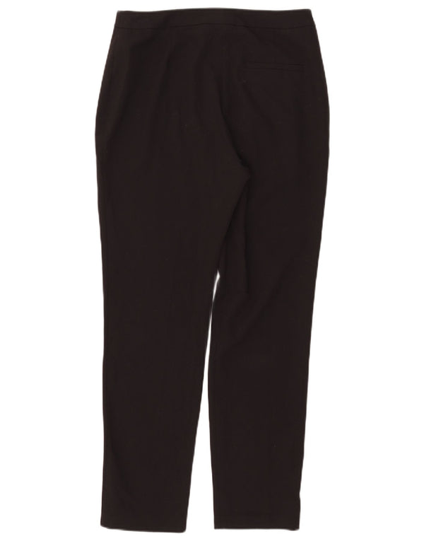 Topshop Dame Lige Casual Bukser UK 10 Small W29 L27 Sort Polyester
