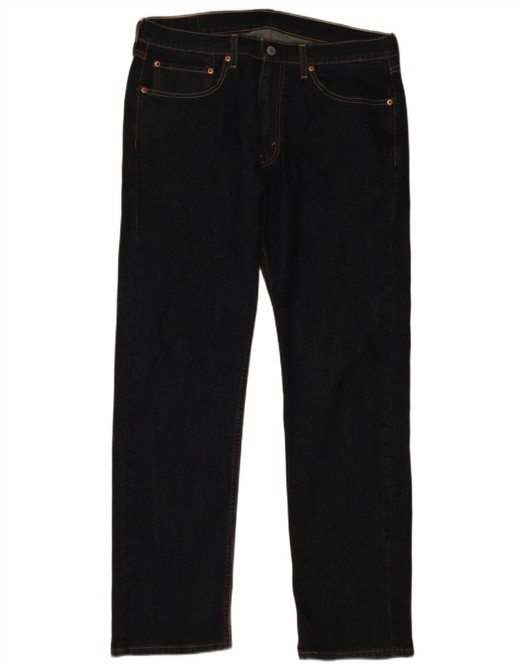 Levi's herre 505 lige jeans W34 L32 marineblå bomuld