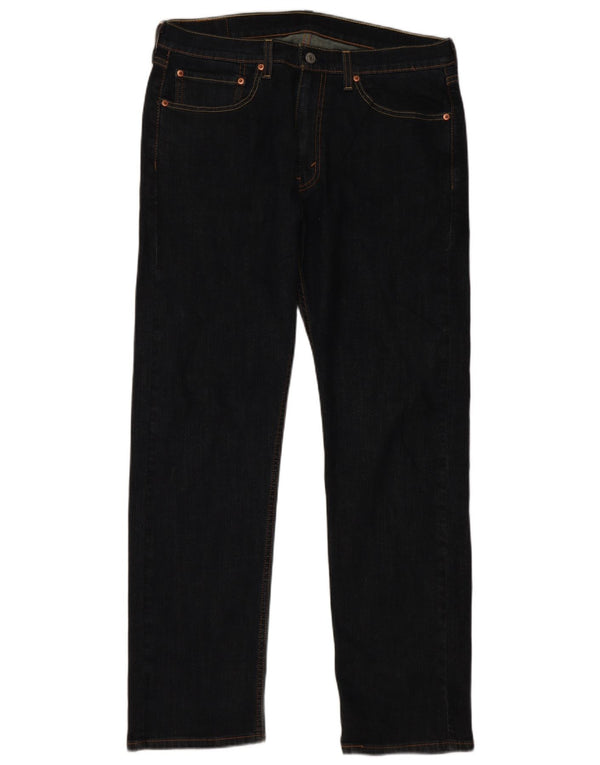 Levi's herre 505 lige jeans W34 L32 marineblå bomuld