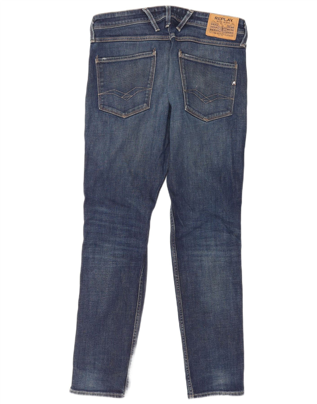Replay Herre Slim Jeans W33 L32 Blå Bomuld