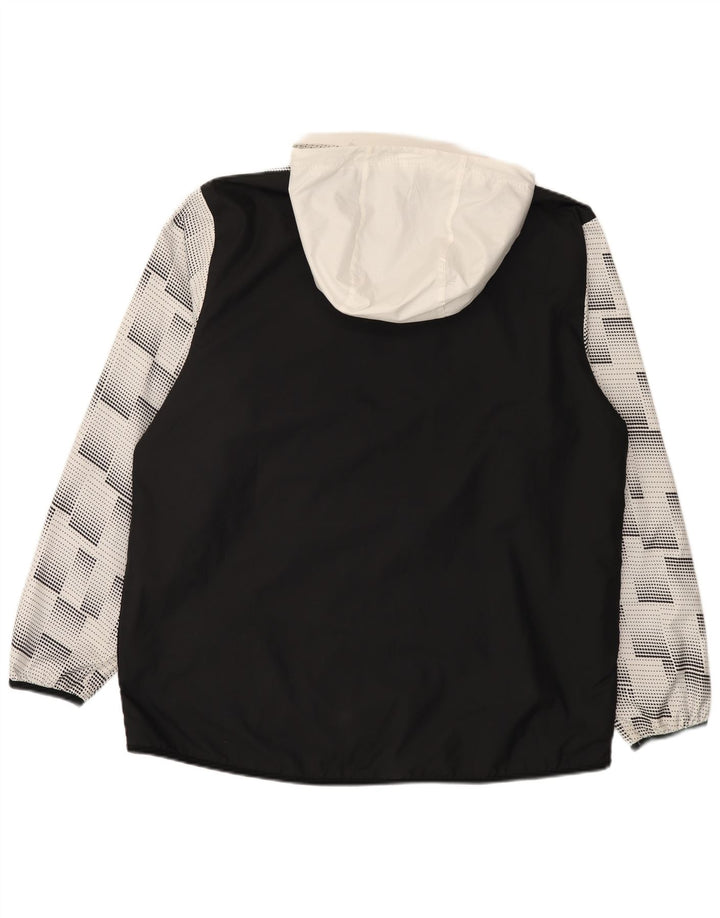 Nike Regnjakke med hætte til mænd UK 42 XL Sort Colourblock Polyester