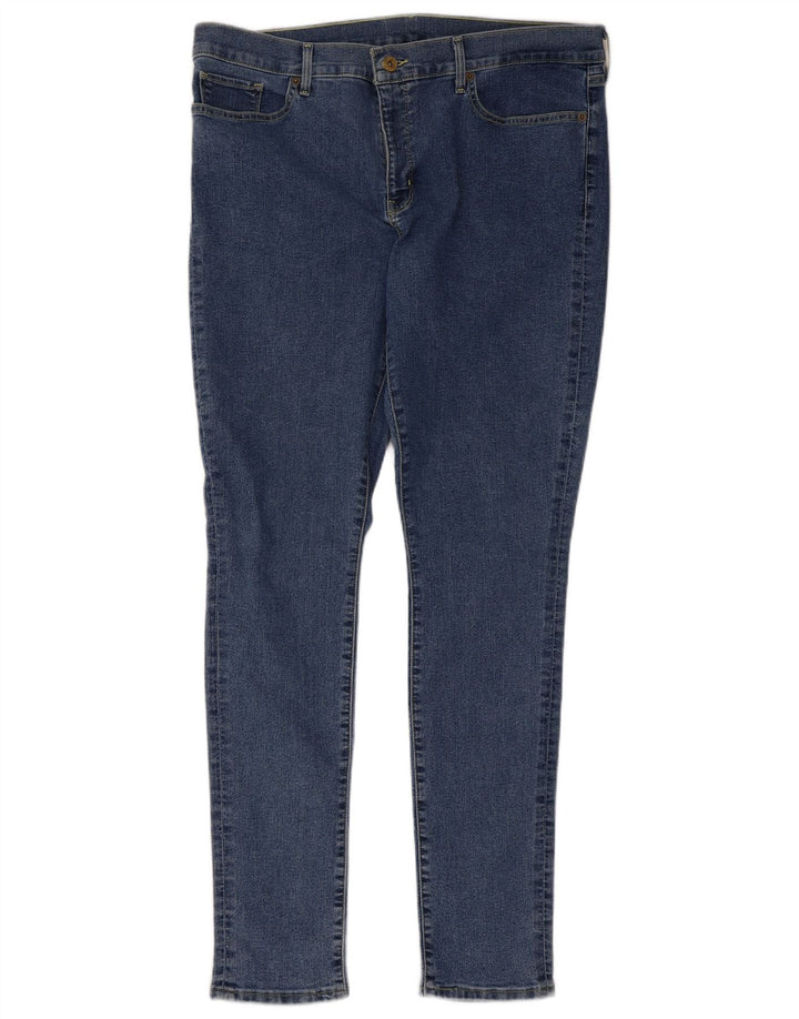 Levi's skinny jeans til kvinder W34 L32 blå bomuld