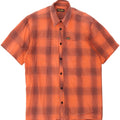 Wrangler Kortærmet Herreskjorte Medium Orange Plaid Bomuld