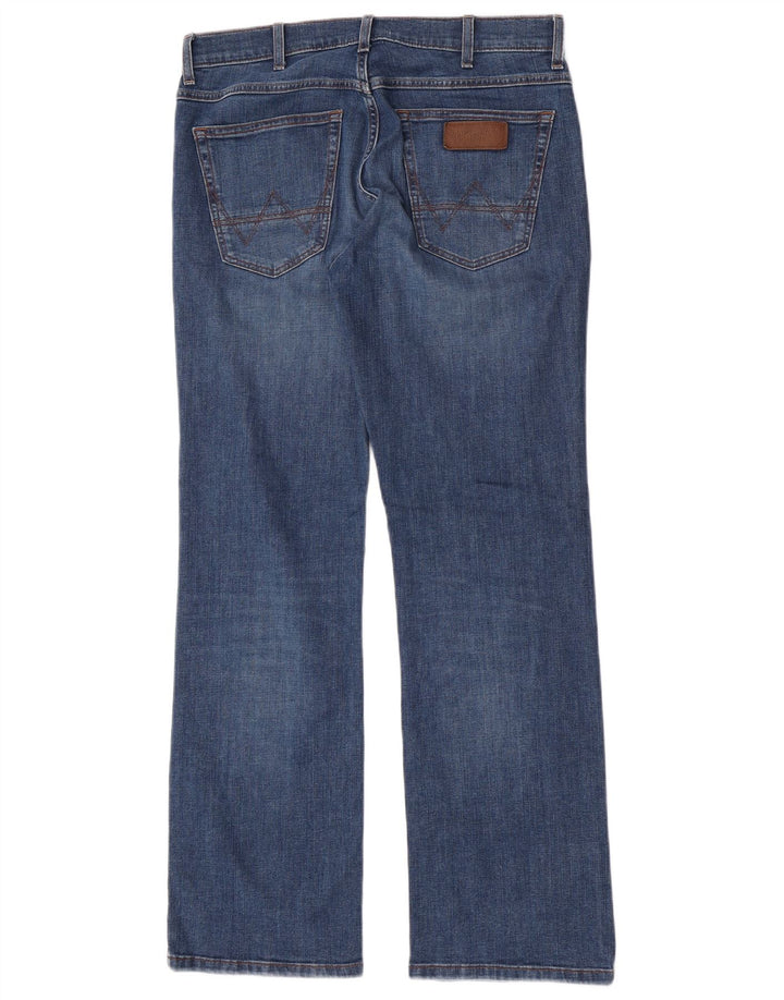 Wrangler Herre Bootcut Jeans W32 L32 Blå Bomuld
