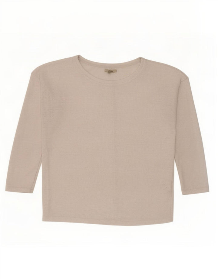Zara Dame Trafaluc Top Langærmet UK 14 Medium White