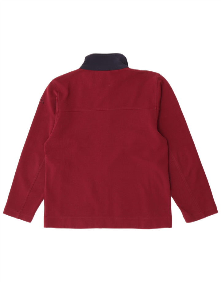 Kappa træningsdragt topjakke til kvinder UK 14 Large Maroon Colourblock Polyester