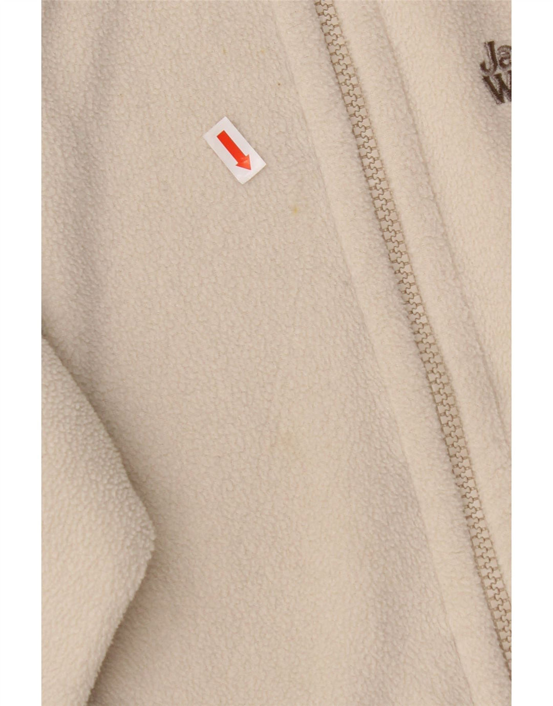JACK WOLFSKIN Fleecejakke til kvinder UK 12/14 Medium Off White Polyester
