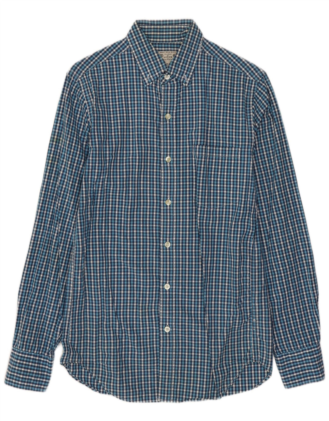 J. Crew Herreskjorte XS Blå Gingham Bomuld