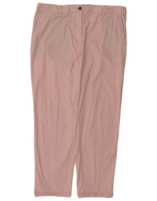Marks & Spencer Chinobukser til kvinder UK 18 XL W38 L29 Pink stribet