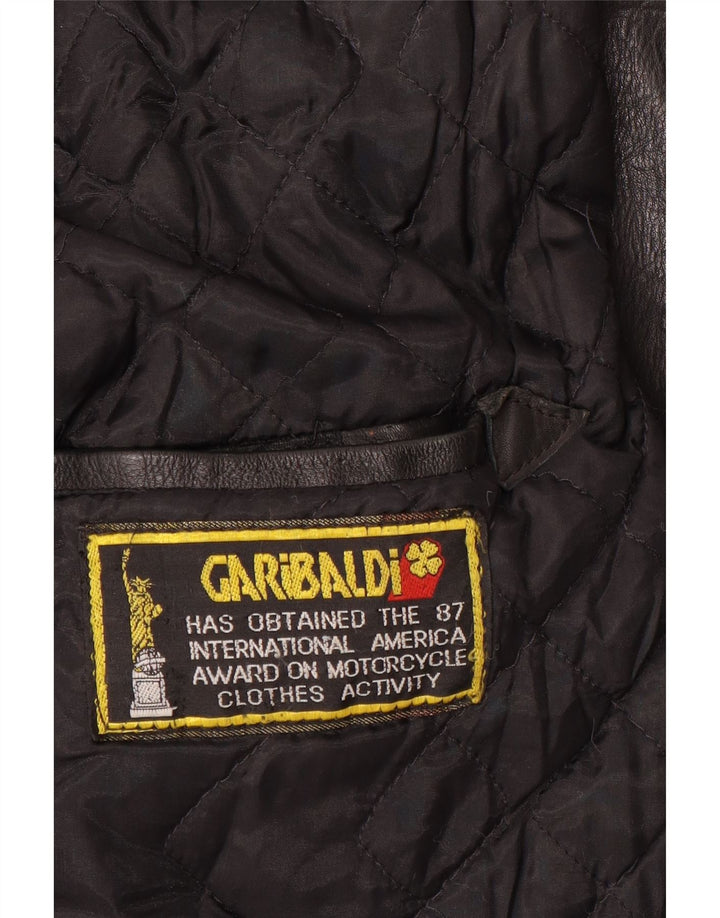 Garibaldi Herre Motorcykel Læder Racerjakke EU 40 Medium Sort