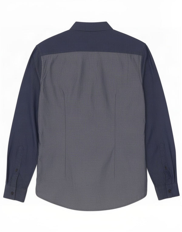 Trussardi herreskjorte str. 40 Medium marineblå bomuld