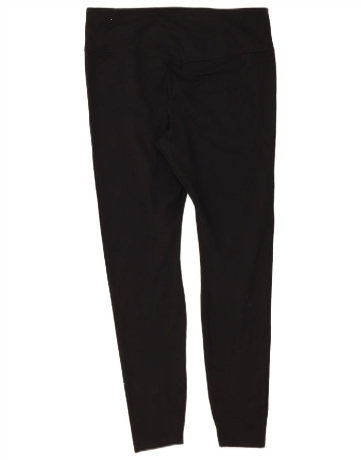 Nike Dame Dri Fit Leggings UK 14 Large Black Polyester