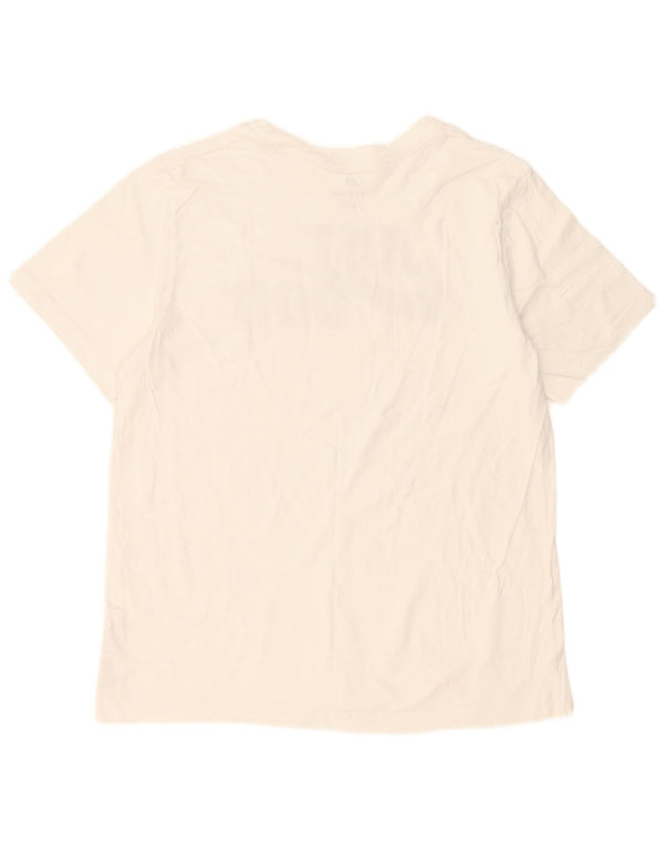 Nike grafisk T-shirt top til mænd, stor hvid bomuld