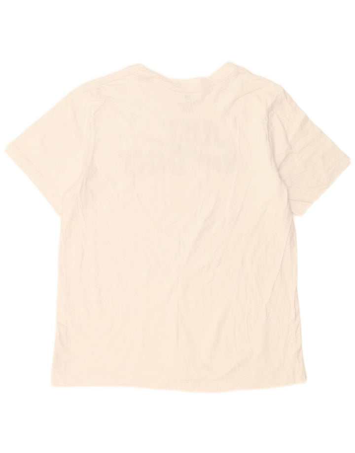Nike grafisk T-shirt top til mænd, stor hvid bomuld